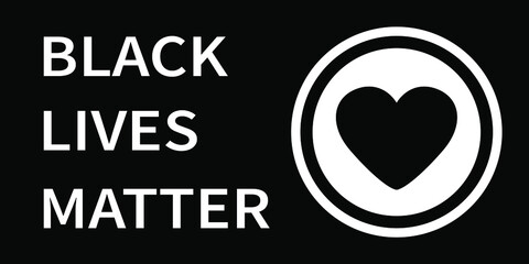 Black lives matter illustration. Banner for protest, rally or awareness campaign against racial discrimination of dark skin color. Support for equal rights of black people.