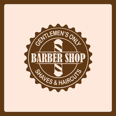 Barbershop banner, label, logo