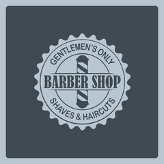 Barbershop banner, label, logo