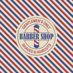 Barbershop banner, label, logo