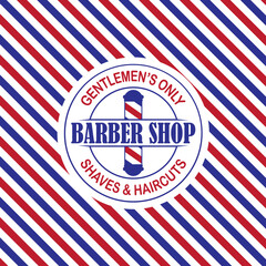 Barbershop banner, label, logo
