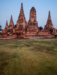 Fototapeta premium Wat Chaiwatthanaram temple in Ayutthaya Historical Park, Thailand