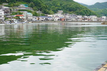 Fototapeta na wymiar Japanese fishing village