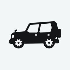 Car vector icon illustration sign for web and designing