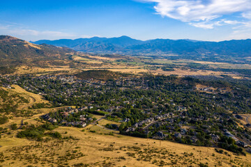Obraz premium Aerial view of Medford, Oregon. USA. 