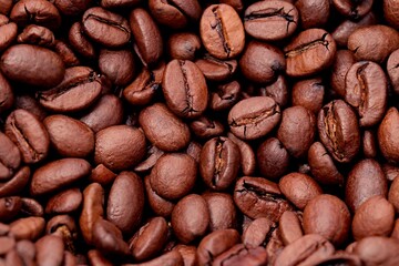 coffee beans close up