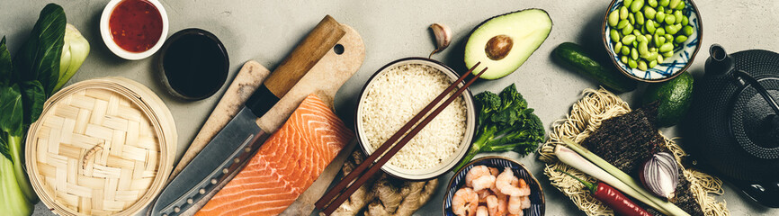 Asian food background