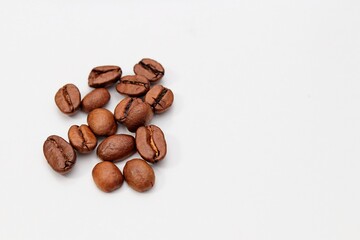 coffee beans isolated on white background