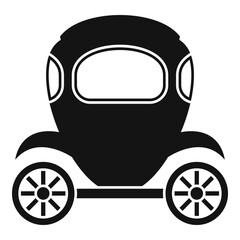 Fototapeta premium Wagon brougham icon. Simple illustration of wagon brougham vector icon for web design isolated on white background