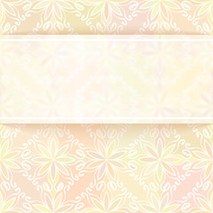 Card template with copy space for text and pattern background