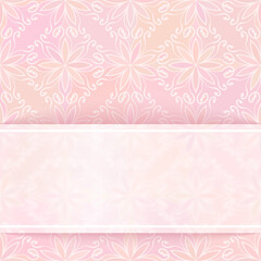 Card template with copy space for text and pattern background