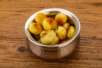 Roasted baby potato in the bowl