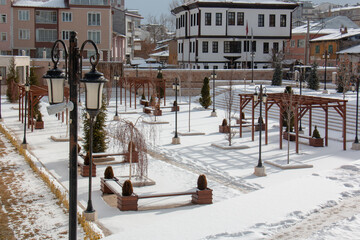 Double Minaret Madrasa and garden