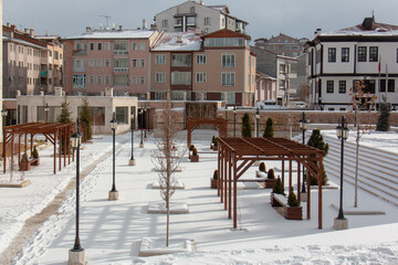 Double Minaret Madrasa and garden