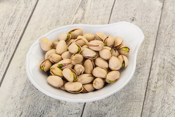 Pistachio nuts heap