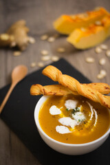 Pumpkin, Carrot and Ginger Soup