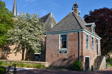 Schellinkhout, Netherlands - May 2020. The old town hall of Schellinkhout in West-Friesland.