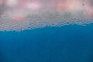 Blue slush ice smoothie in machine