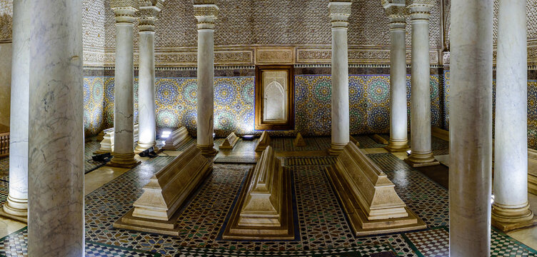 The Saadian tombs are sepulchres in Marrakech, Morocco, which date to time of the Saadian dynasty sultan Ahmad al-Mansur.