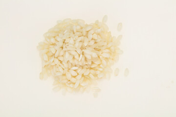 Raw Arborio rice for Risotto