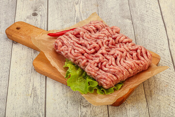 Raw Minced pork meat for cooking