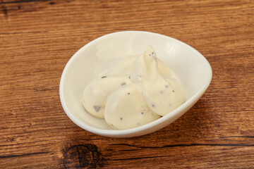 Caesar cream sauce with parmesan and herbs