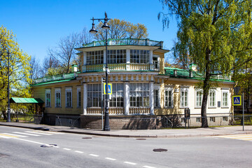 Kitaev's house. (Cottage-Museum of A.S. Pushkin). Pushkin. St. Petersburg. Russia