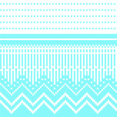 Christmas and New Year Design. Knitted seamless pattern in pixel.