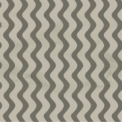 Seamless vintage pattern of vertical smooth waves on grange paper