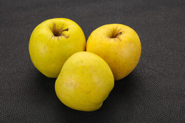 Yellow ripe apples