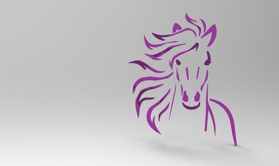 horse ready to be used in your professional projects