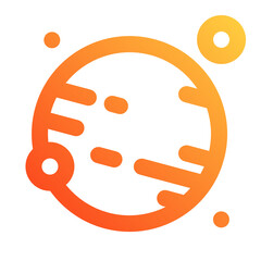 Planet and Space Icon, Astronomy Icon