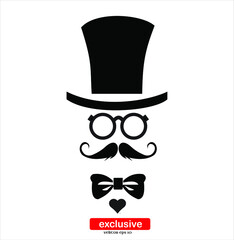 Man Icon.Flat design style vector illustration for graphic and web design.