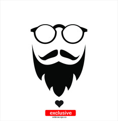 Man Icon.Flat design style vector illustration for graphic and web design.