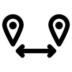 Pin and Direction Icon