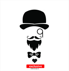 Man Icon.Flat design style vector illustration for graphic and web design.