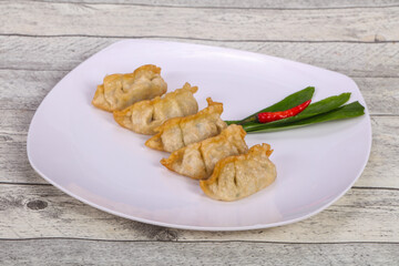 Japanese traditional cuisine Gyoza dumplings