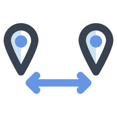 Pin and Direction Icon