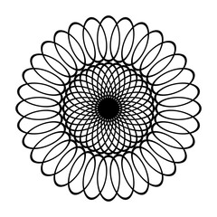 Design monochrome decorative circle element