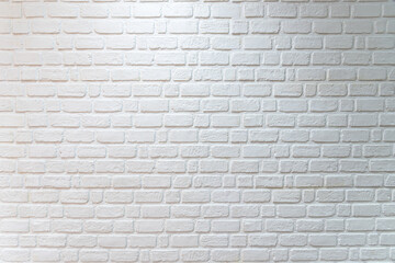 Fototapeta premium White brick wall for background. 