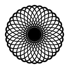 Design monochrome decorative circle element
