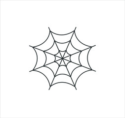 Spider web icon vector illustration.thin line