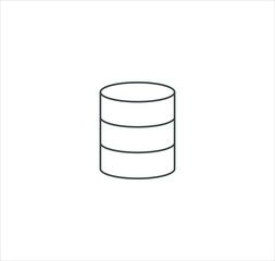 Storage icon vector sign isolated on white background. storage symbol