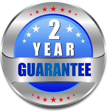 2 Year guarantee stamp vector logo images, Guarantee vector stock photos, Guarantee vector illustration of logo