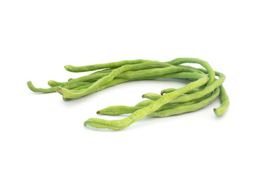 yardlong bean isolated on white background.