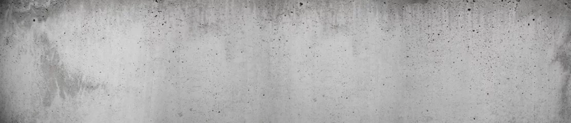 Fotobehang grunge concrete texture in old retro grey long format as panorama with dots holes and scratches in wall © Shotmedia
