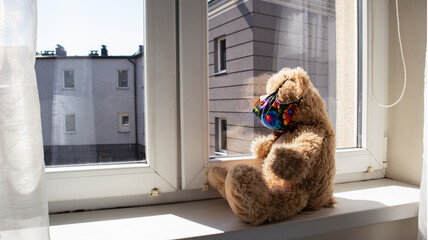 mask self isolation toy tedi