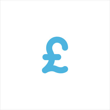 pound icon flat vector logo design trendy