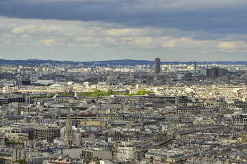 Naklejka premium View of the city of Paris