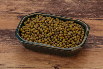 Vegetarian cuisine - dry green lentil
